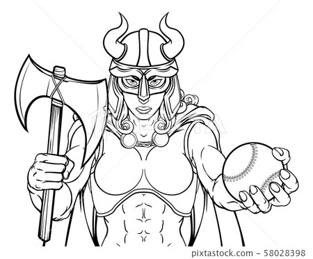 Viking Female Gladiator Baseball Warrior Woman 58028398