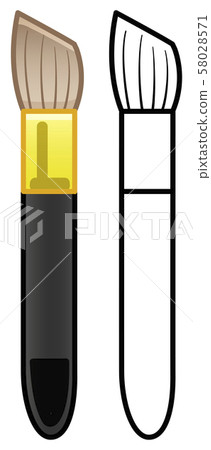 Makeup brush for sculpting in two versions Makeup brush for sculpting in two versions 58028571