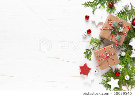 Christmas, New Year or Noel holiday greeting card Christmas, New Year or Noel holiday greeting card 58029540