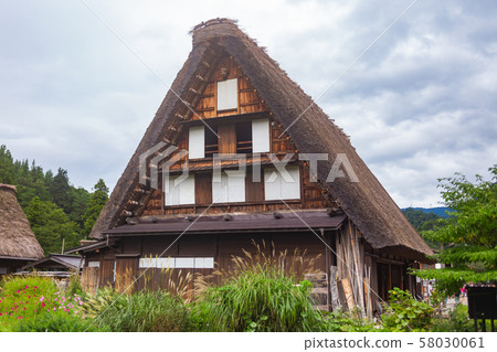 Near Shirakawago Gassho-zukuri front Near Shirakawago Gassho-zukuri front 58030061