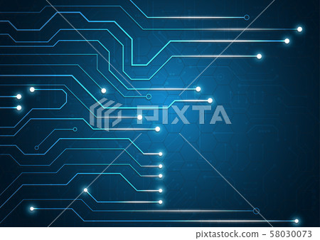 High tech technology geometric 58030073