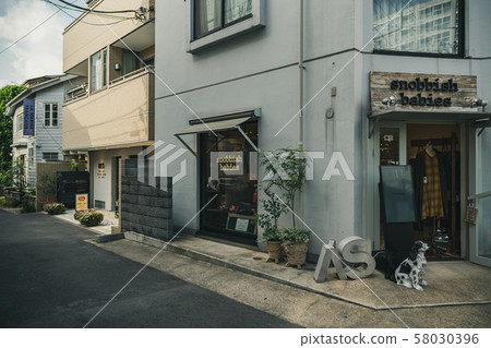 Tokyo city landscape Daikanyama (vintage look) 58030396