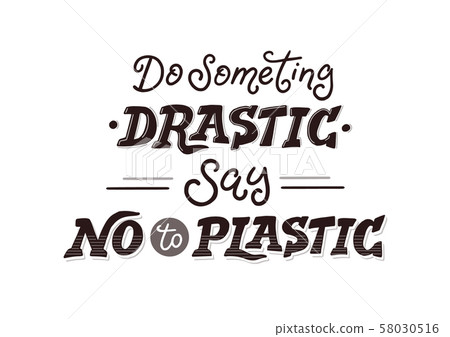 no plastic vector poster 58030516