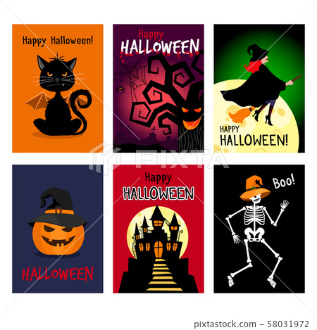 Retro autumn halloween posters 58031972