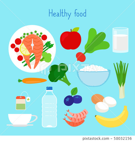 Healthy food vector illustration Healthy food vector illustration 58032156