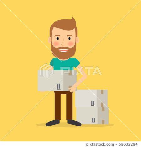 Man make repairs in the apartment 58032284