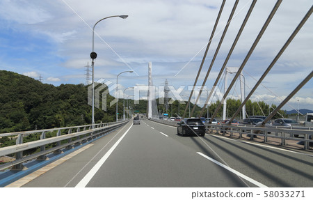 Setouchi Shimanami Kaido Line, Shin-Onomichi Bridge (on the right is Onomichi Bridge) 58033271