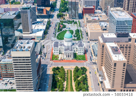 St. Louis, Missouri, USA downtown skyline 58033418