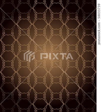 Seamless vintage wallpaper with dark color tones. Seamless vintage wallpaper with dark color tones. 58033739