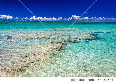 Kagoshima Prefecture, Yoron Island Beach Scene 7 58034671