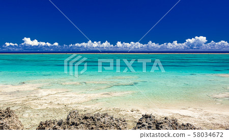 Kagoshima Prefecture, Yoron Island Beach Scene 6 58034672