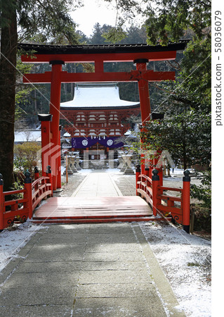 Niyu東京Hiya神社在雪中 Niyu東京Hiya神社在雪中 58036079