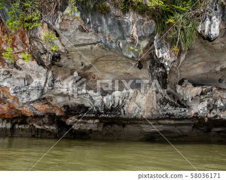 Island andaman sea in Phang Nga, Thailand. March 2019 58036171