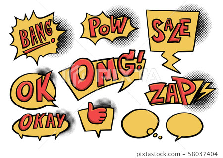 Drawing Sale tags vector banner for promotions Drawing Sale tags vector banner for promotions 58037404