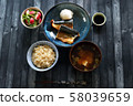 Grilled mackerel set meal 58039659