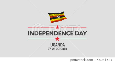 Uganda independence day greeting card, banner, vector illustration Uganda independence day greeting card, banner, vector illustration 58041325