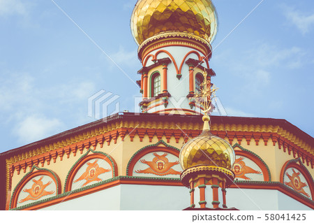 The Cathedral of the Epiphany of the Lord. Orthodox Church, Catholic Church. Irkutsk, Siberia, Russia. 58041425