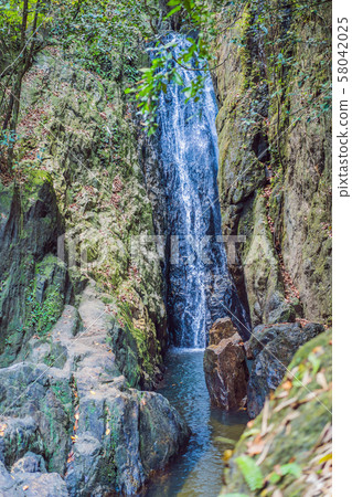 Small beautiful waterfall in the forest, Phuket Thailand Small beautiful waterfall in the forest, Phuket Thailand 58042025