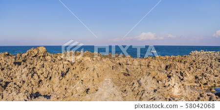 Volcanic rocks in Bali, Nusadua, Waterbloom fountain 58042068