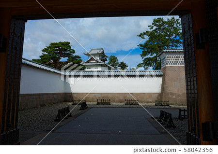 Kanazawa Castle overlooking Hishikan from Hebei Gate 58042356