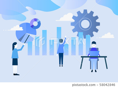 Business Situation Illustration-Graph Business Situation Illustration-Graph 58042846