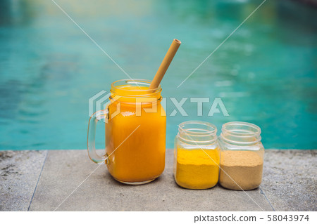 Drink Jamu. Indonesian traditional drink in bali Drink Jamu. Indonesian traditional drink in bali 58043974