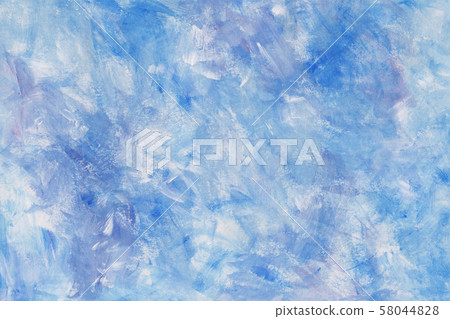 水彩背景藍色和白色的一筆 水彩背景藍色和白色的一筆 58044828