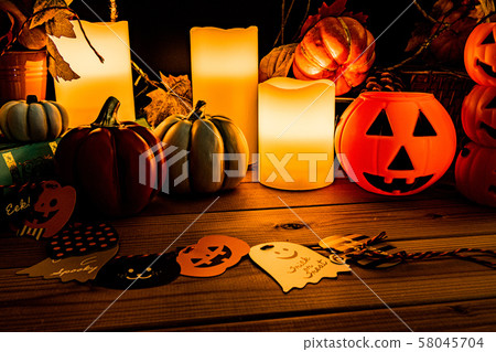 秋天的萬聖節形象 秋天的萬聖節形象 58045704