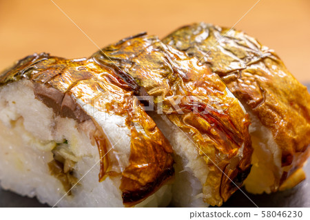 Grilled salmon sushi. Grilled salmon sushi. 58046230