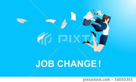 Illustration with the theme of changing women 58050301