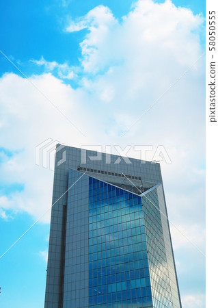 Kawaguchi Cultural Center Lilia and blue sky scenery 58050555