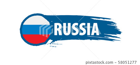 Russia flag, vector illustration on a white background 58051277