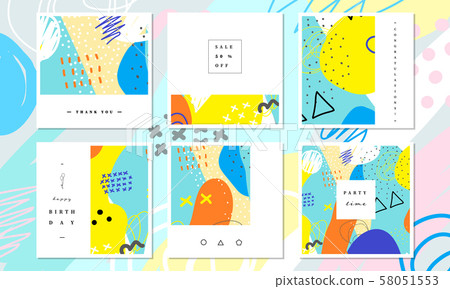 Abstract card collection. - Stock Illustration [58051553] - PIXTA