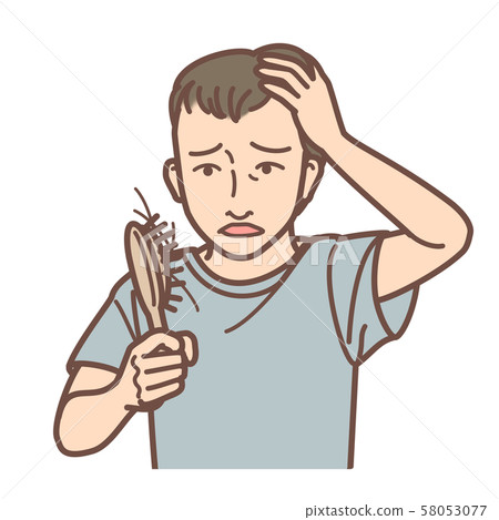 Surprise man with comb hairs Progression level 3 58053077