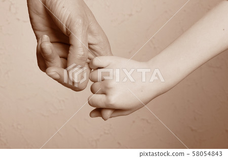 Hand together love family sign 58054843