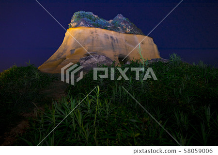 台灣，山峰，星空，台湾、山、星空、Taiwan, mountain, starry sky, 58059006