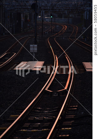 Railroad tracks Railroad tracks 58059455