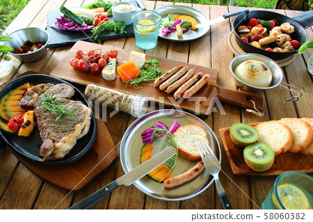 Camping meal 58060382