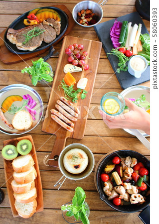 Camping meal 58060393
