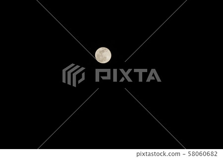 A beautiful full moon A beautiful full moon 58060682