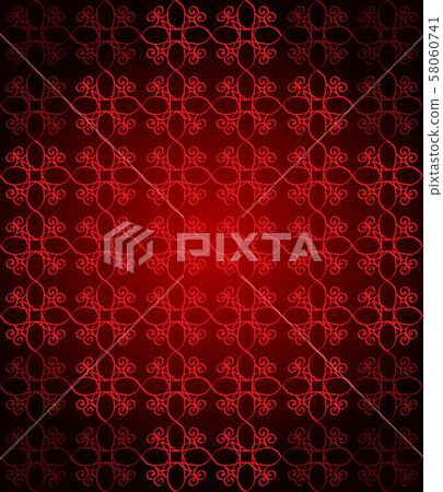 Seamless vintage wallpaper with dark color tones. 58060741