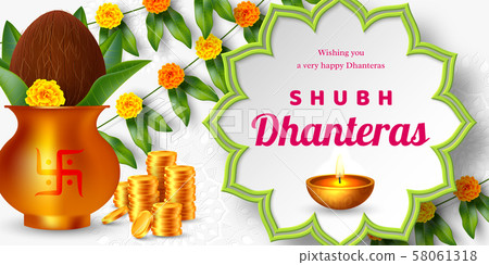 Shubh Dhanteras holiday composition. 58061318
