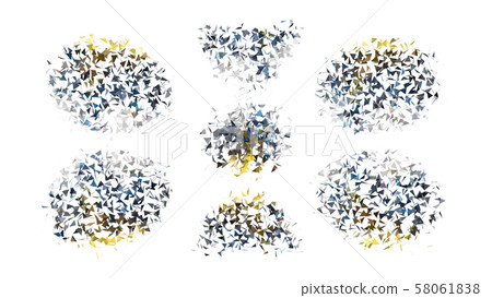 Confetti of CG Particle Triangle 58061838