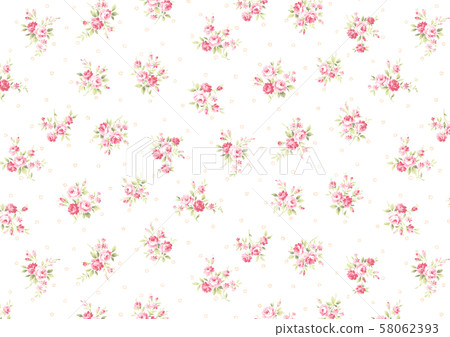 Small rose pattern - Stock Illustration [58062393] - PIXTA