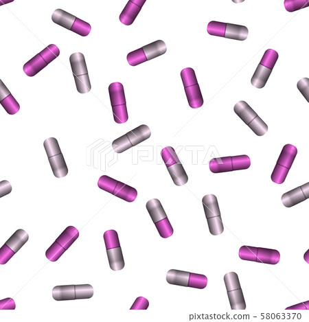 Pink pill capsules 58063370