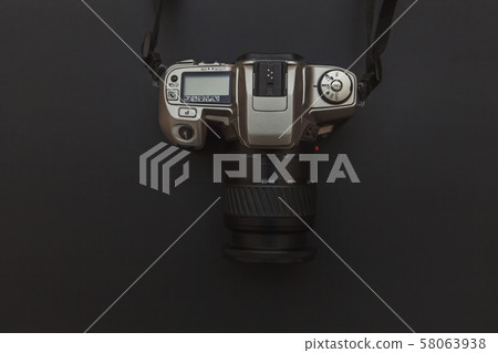 Photographer workplace with dslr camera system on Photographer workplace with dslr camera system on 58063938
