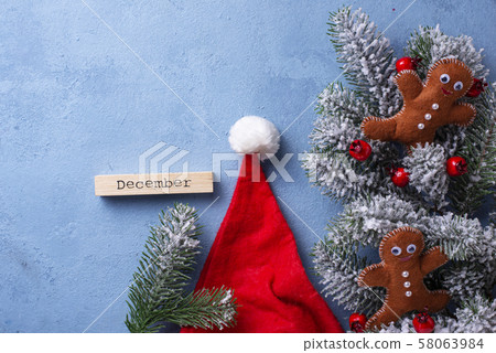 Christmas gingerbread men made of felt Christmas gingerbread men made of felt 58063984