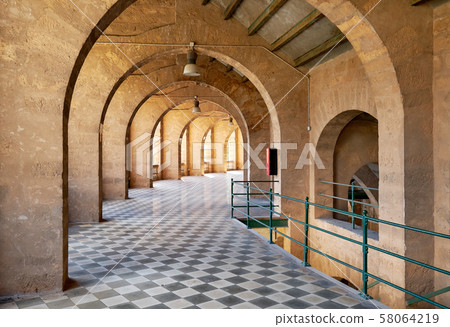 Inside of bullring coliseum 58064219