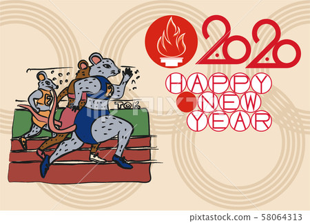 New Year's card_Yoko_ Mouse Land New Year's card_Yoko_ Mouse Land 58064313