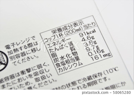 Nutritional ingredient display Beverage Food image Nutritional ingredient display Beverage Food image 58065280